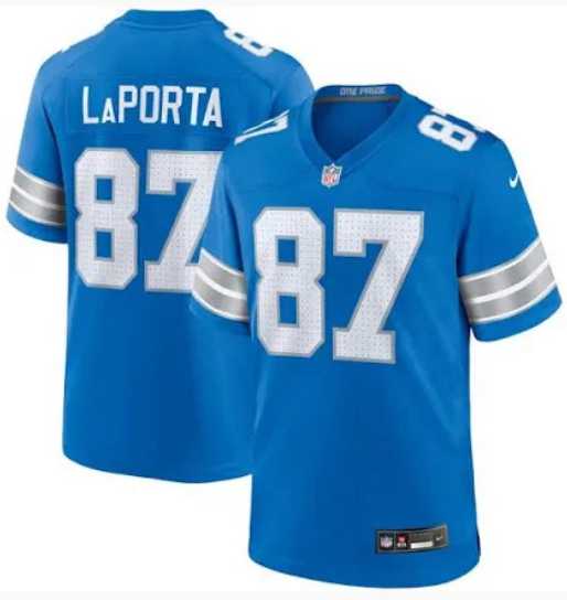 Men & Women & Youth Detroit Lions #87 Sam Laporta Blue 2024 F.U.S.E. Vapor Limited Stitched Jersey->denver broncos->NFL Jersey
